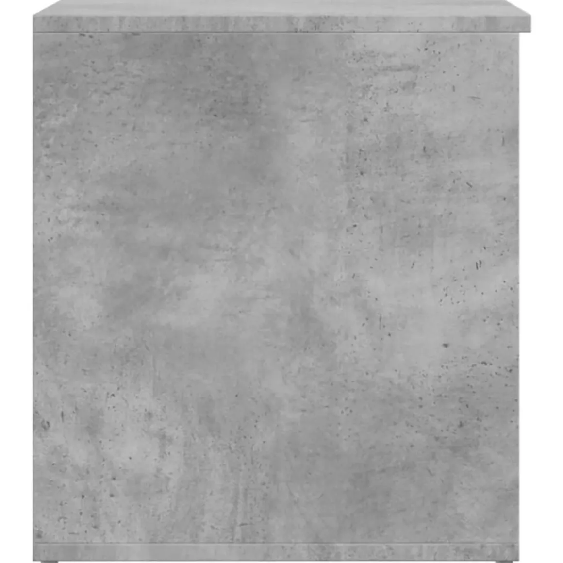 Coffre de rangement Gris beton 84x42x46 cm Bois d'ingenierie
