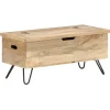 Coffre 90x40x45 cm Bois solide de manguier