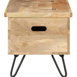 Coffre 90x40x45 cm Bois solide de manguier
