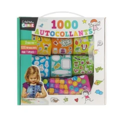 Coffret 1000 Autocollants Ludiq 5cm Multicolore