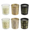 Coffret 6 Bougies Parfumées Home Art 5cm Vanille