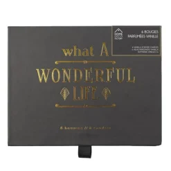 Coffret 6 Bougies Parfumées Home Art 5cm Vanille