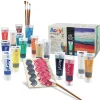 Coffret 16 peintures acrylique et accessoires
