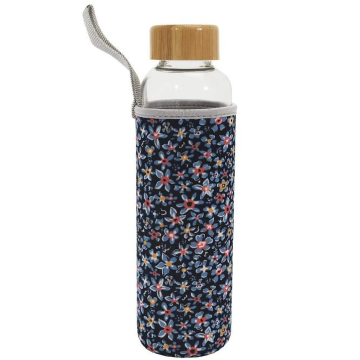 Coffret Bouteille & Couverts Pochette 50cl Bleu