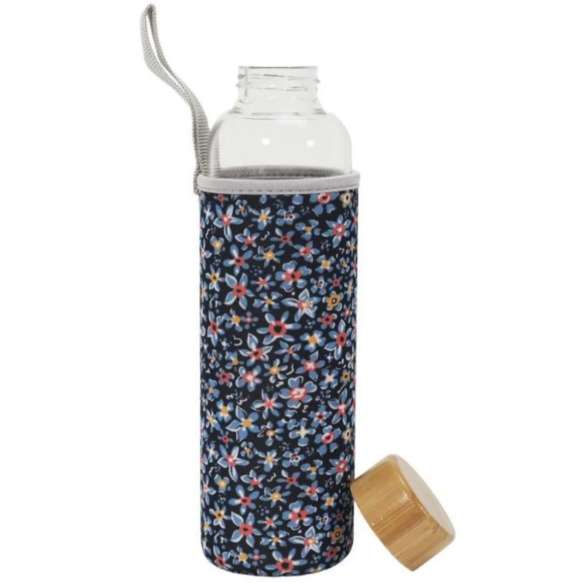 Coffret Bouteille & Couverts Pochette 50cl Bleu