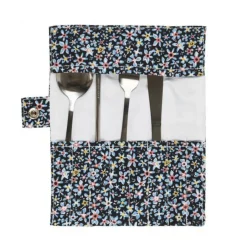 Coffret Bouteille & Couverts Pochette 50cl Bleu