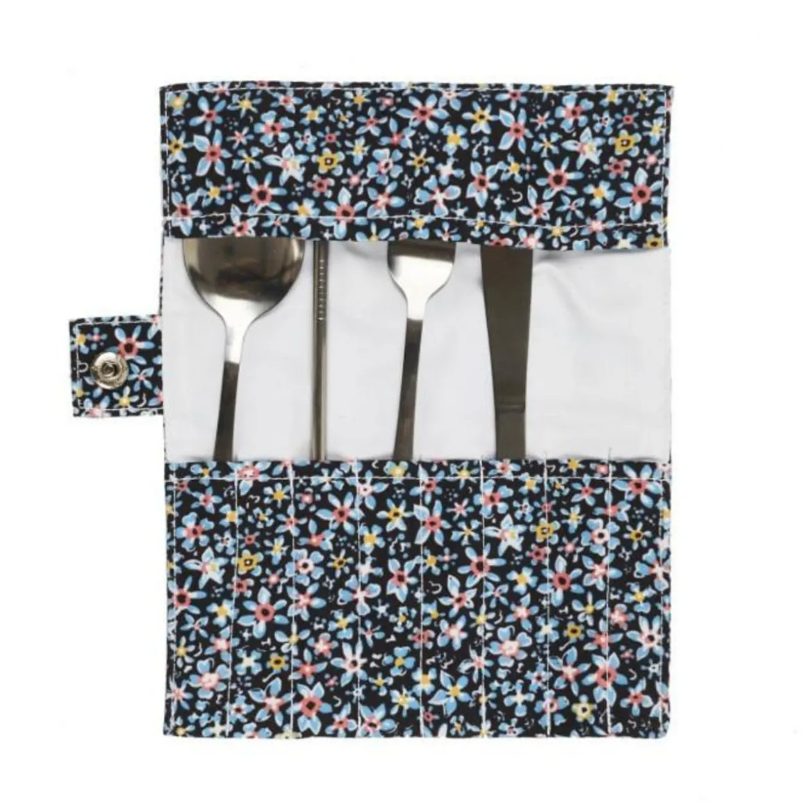 Coffret Bouteille & Couverts Pochette 50cl Bleu