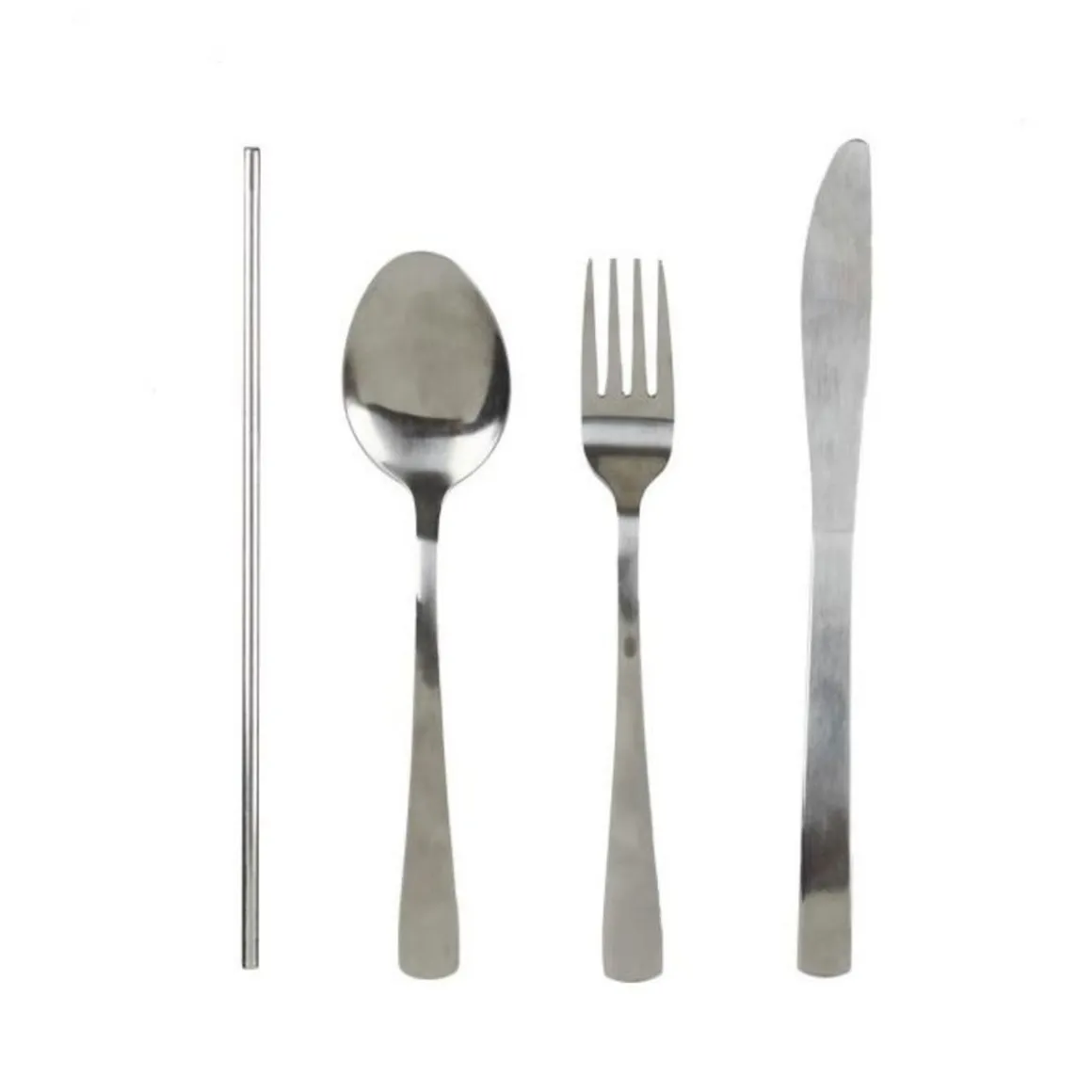 Coffret Bouteille & Couverts Pochette 50cl Bleu