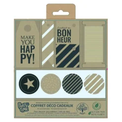 Coffret Déco Cadeaux Kraft 30cm Marron