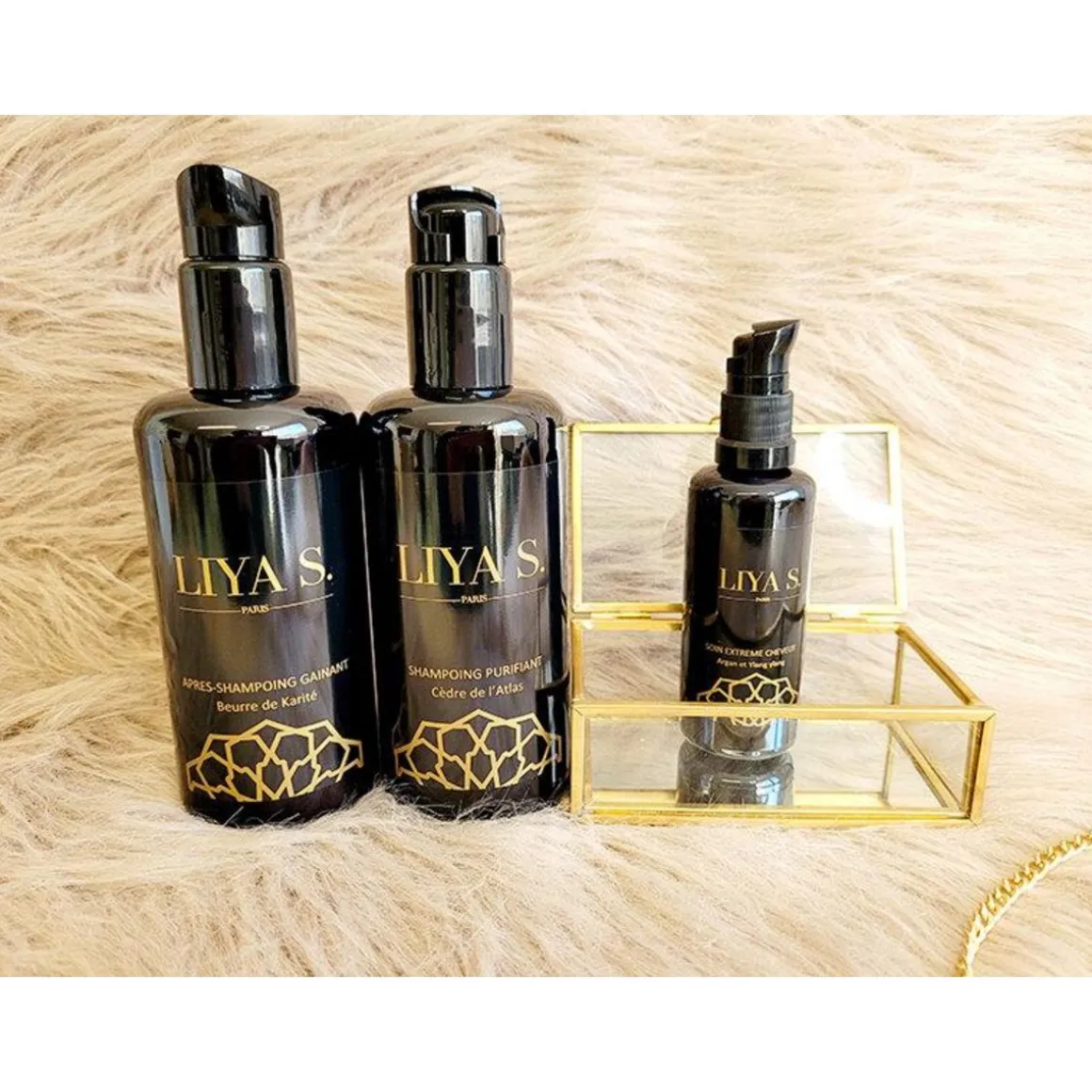 Coffret de 3 produits bio haut de gamme pour cheveux gras - Coffret Cadeau Bien-être