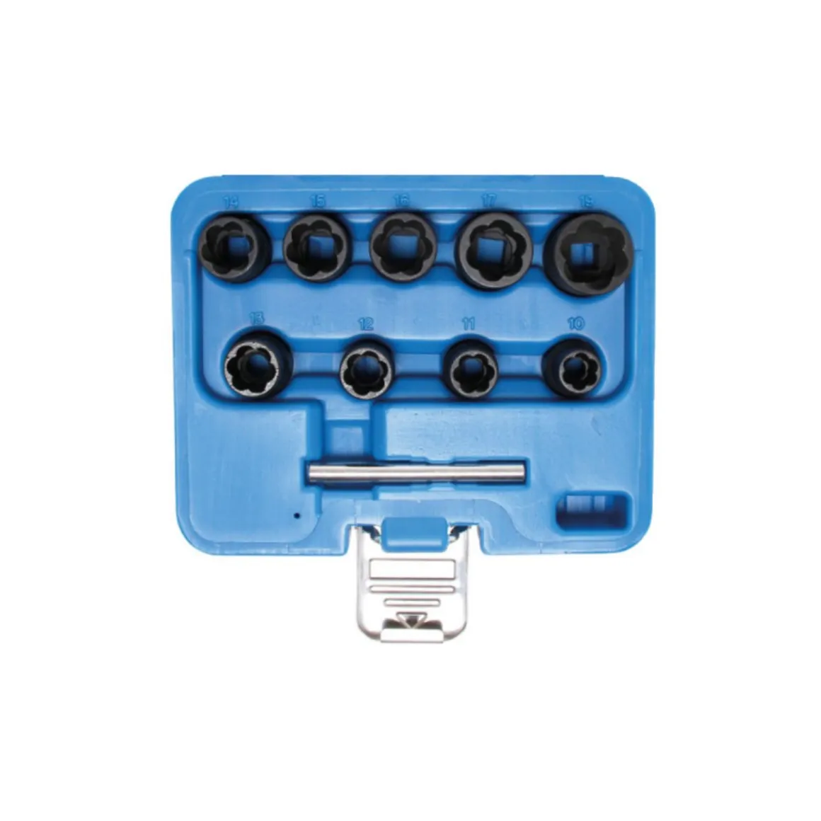 Coffret de douilles spiralées BGS TECHNIC - extracteur de vis - 10 mm - 10 pcs - 5265