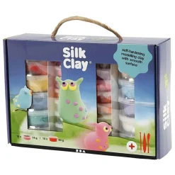 Coffret de modelage Silk Clay - couleurs assorties - 31 pcs