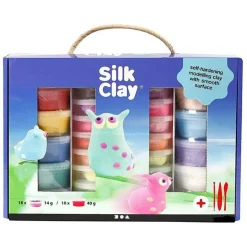 Coffret de modelage Silk Clay - couleurs assorties - 31 pcs