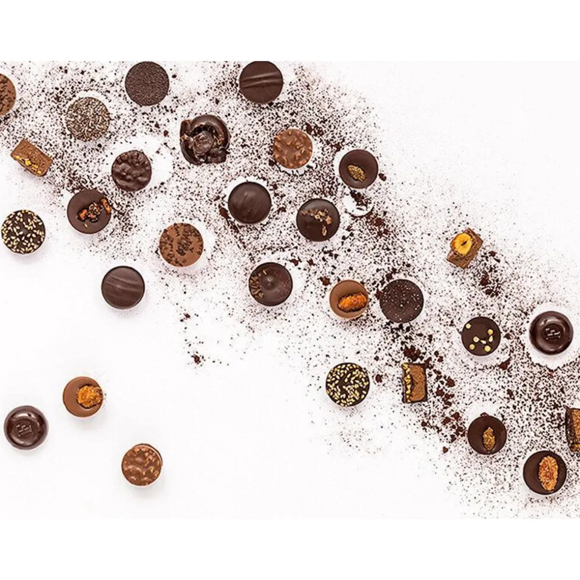 Coffret Fauchon : 15 chocolats Fabuleux Pralinés livrés à domicile - Coffret Cadeau Gastronomie