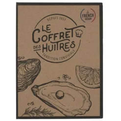 Coffret Huîtres Couteau & 4 Fourchettes 14cm Naturel