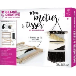 Coffret mon métier à tisser - 39 x 28,3 cm