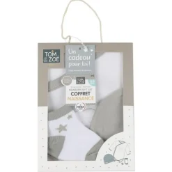 Coffret Naissance Bébé Vêtement 0-3 Mois Taupe