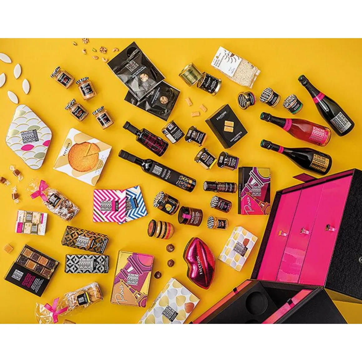 Coffret Passion Fauchon : assortiment de délices sucrés livré à domicile - Coffret Cadeau Gastronomie