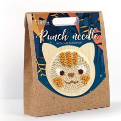 Coffret punch needle - Chat Ø 15 cm