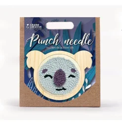 Coffret punch needle - Koala Ø 15 cm