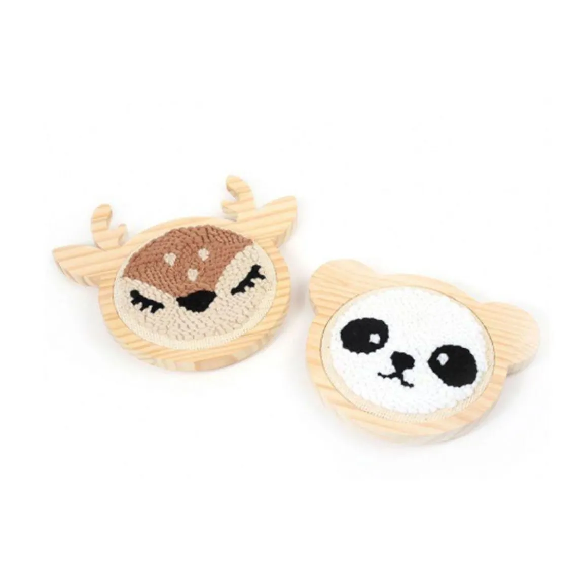 Coffret punch needle - Petit panda ø 15 cm