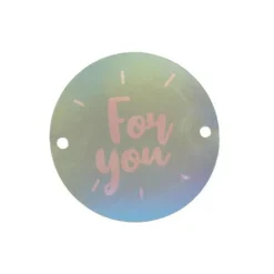 Coffret Étiquettes Cadeau 4 Motifs 22cm Multicolore