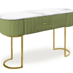 Coiffeuse Design 1 Tiroir Lomape 120cm Kaki