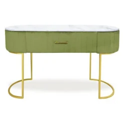 Coiffeuse Design 1 Tiroir Lomape 120cm Kaki