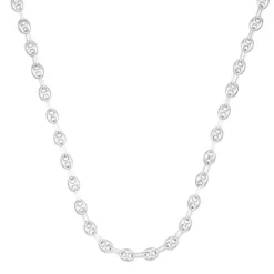 Collier / Chaîne Homme Argent 925 - Maille Grain de Café - 60cm