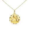 Collier - Médaille Or 18 Carats 750/1000 Ange - Chaîne Dorée - Gravure Offerte