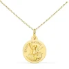 Collier - Médaille Saint Michel Or Jaune - Chaîne Dorée - Gravure Offerte