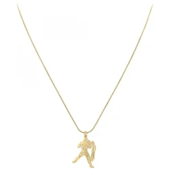 Collier astrologie Verseau SC Bohème en Acier Finement doré
