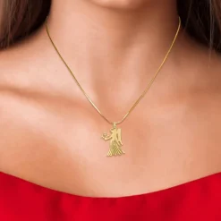 Collier astrologie Vierge SC Bohème en Acier Finement doré
