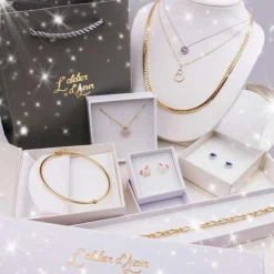 Collier Chaine Or 18 Carats 750/000 Jaune Forçat Diamantée - Femme ou Enfant