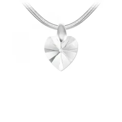 Collier coeur par SC Crystal orné d'un Cristal scintillant