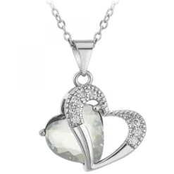 Collier coeur SC Crystal orné de zirconium