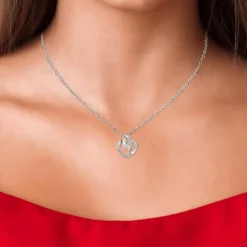 Collier coeur SC Crystal orné de Zirconium