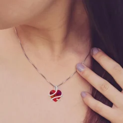 Collier coeur SC Crystal orné de Cristaux scintillants