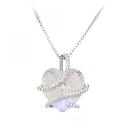 Collier coeur SC Crystal orné de Cristaux scintillants