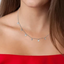 Collier coeurs par SC Crystal orné de Zirconium