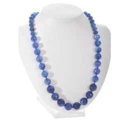 Collier Design Agate 18cm Bleu