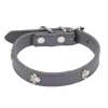 Collier Fantaisie pour Chien Pattes 35cm Anthracite
