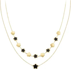 Collier fleurs multi rangs par SC Bohème