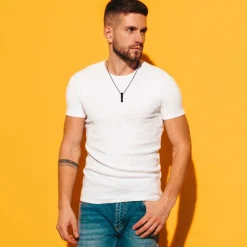 Collier homme SC Crystal orné d'une agate noire