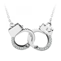 Collier menottes SC Crystal orné de Cristaux scintillants