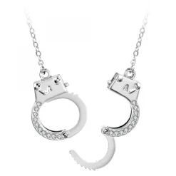 Collier menottes SC Crystal orné de Cristaux scintillants