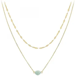 Collier multi rangs par SC Crystal orné d'une amazonite
