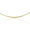 Collier Or 18 Carats 750/000 Jaune Maille Anglaise en Chute - Femme