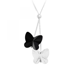 Collier papillons orné de Cristaux scintillants par SC Crystal