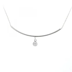 Collier par SC Crystal orné d'un véritable diamant blanc